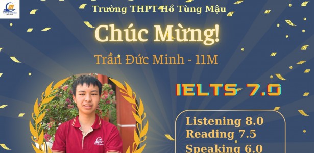 Chúc mừng TRẦN ĐỨC MINH -11M – chàng trai giỏi tiếng Anh hơn tiếng Việt
