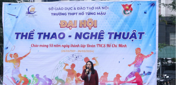 THPT Hồ Tùng Mậu: Tưng bừng đón chào Đại hội Thể thao - Nghệ thuật 2024